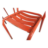 4 tolix metal bistro chairs