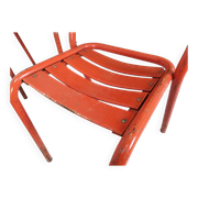 4 tolix metal bistro chairs