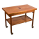 Danish extendable two-tiered teak serving trolley, 1960s, Kurt Ostervig.