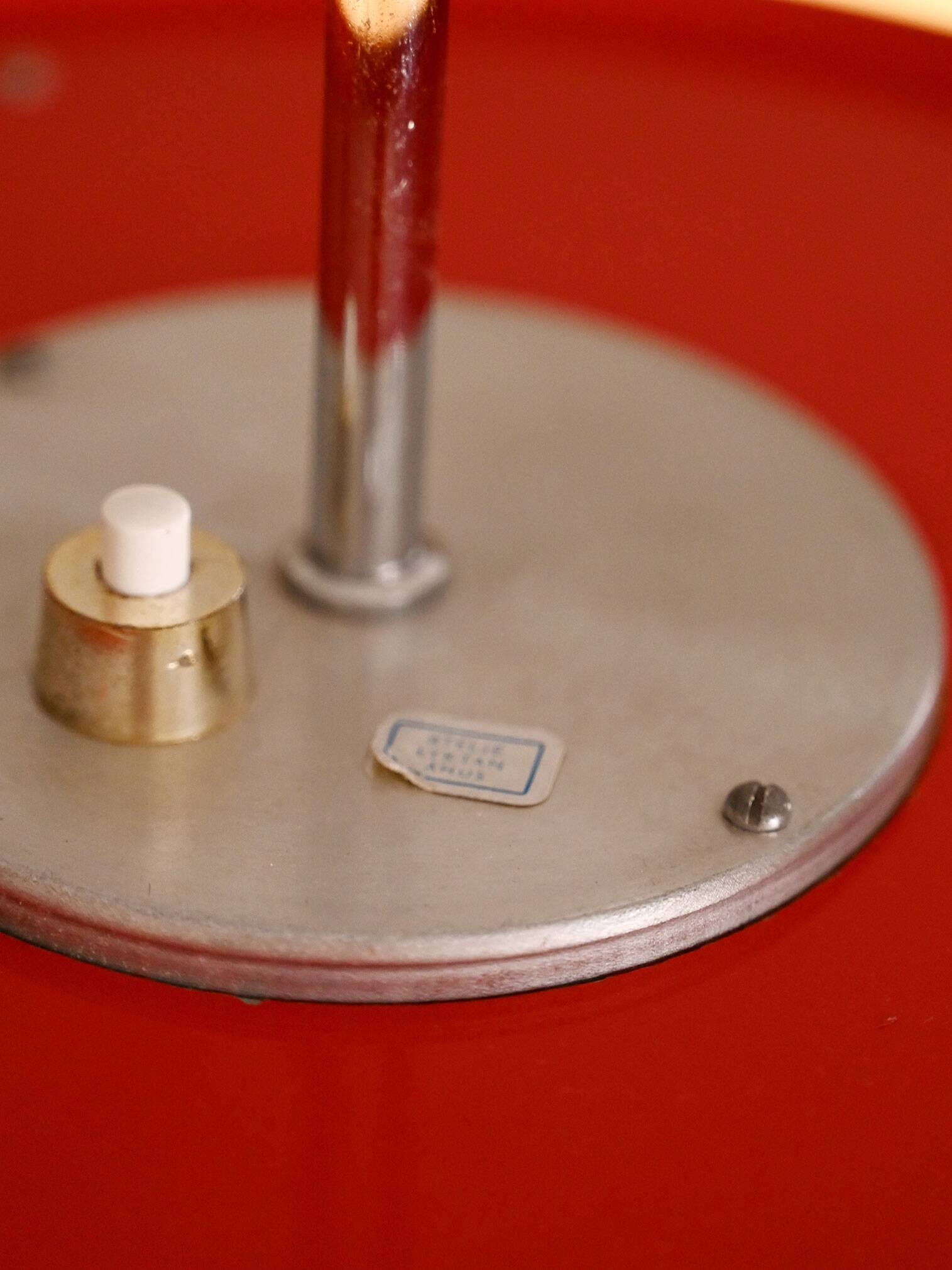 Swedish “Bumling” red pendant lamp by Anders Pehrson