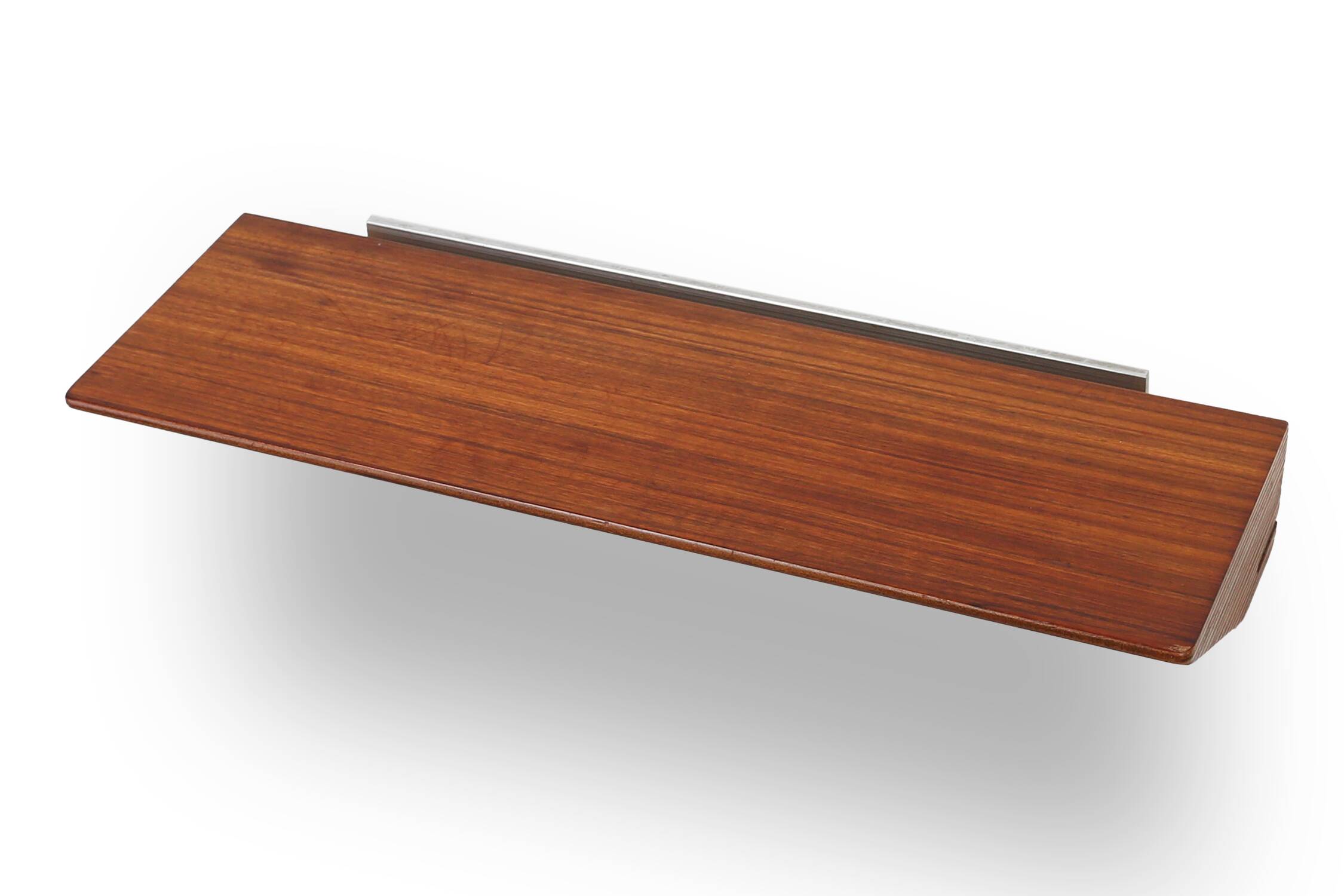 Mid-century teak mirror with shelve by De Coene, Belgium ca. 1960