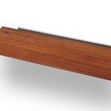 Mid-century teak mirror with shelve by De Coene, Belgium ca. 1960