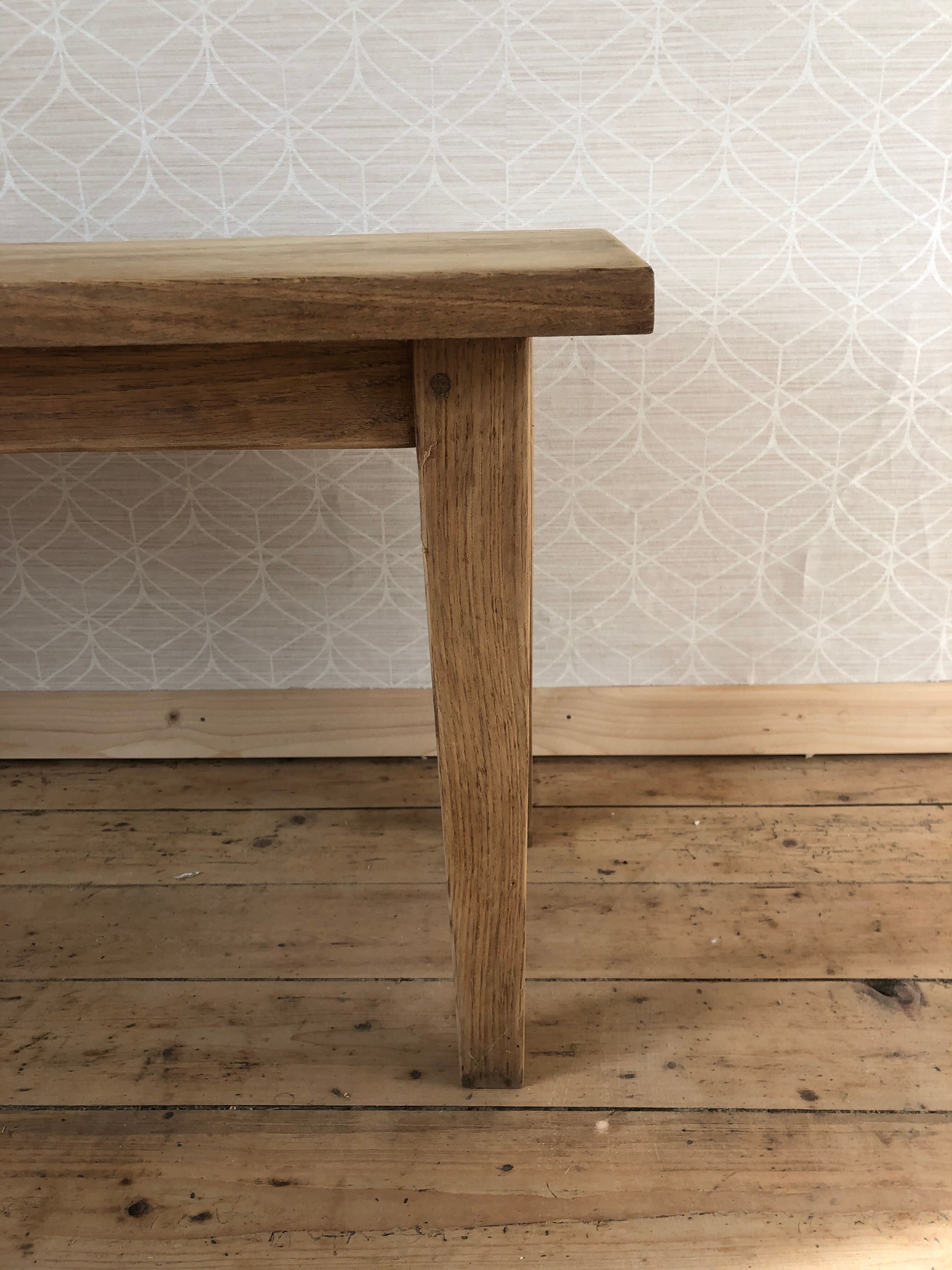 Paire de banc en bois chêne