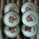 6 antique deep plates from Digoin and Sarreguemines
