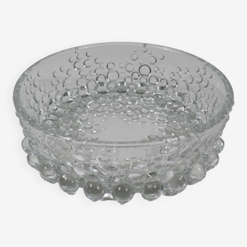 Vintage glass bowl by Walther Glass, Germany 1970s