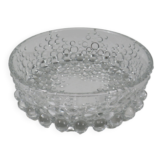 Vintage glass bowl by Walther Glass, Germany 1970s