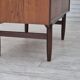 1960s, Danish chest of drawers with a mirror inside, original condition, teak wood.