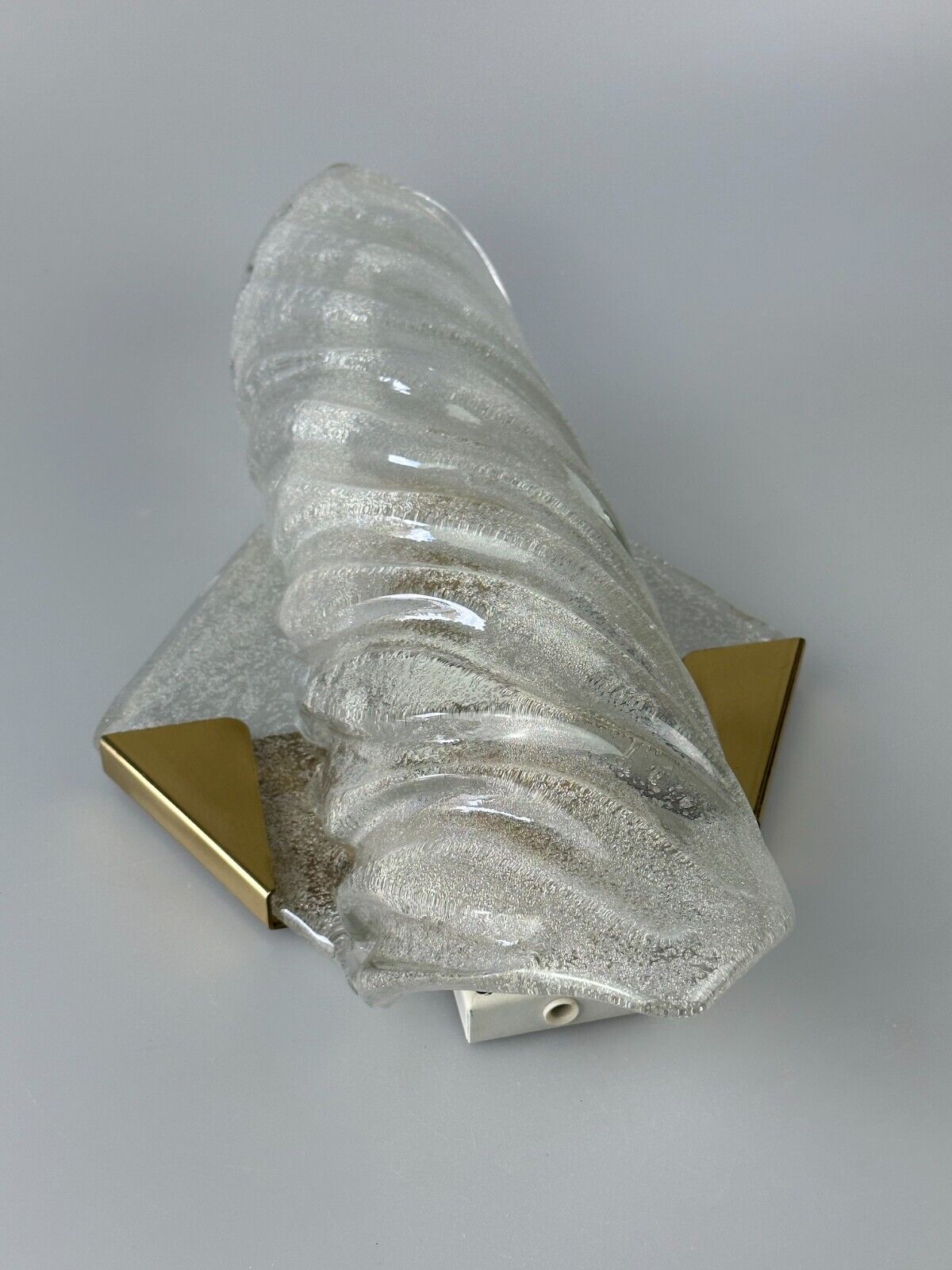Xl 60s 70s wall lamp wall sconce kaiser lights brass glass space age