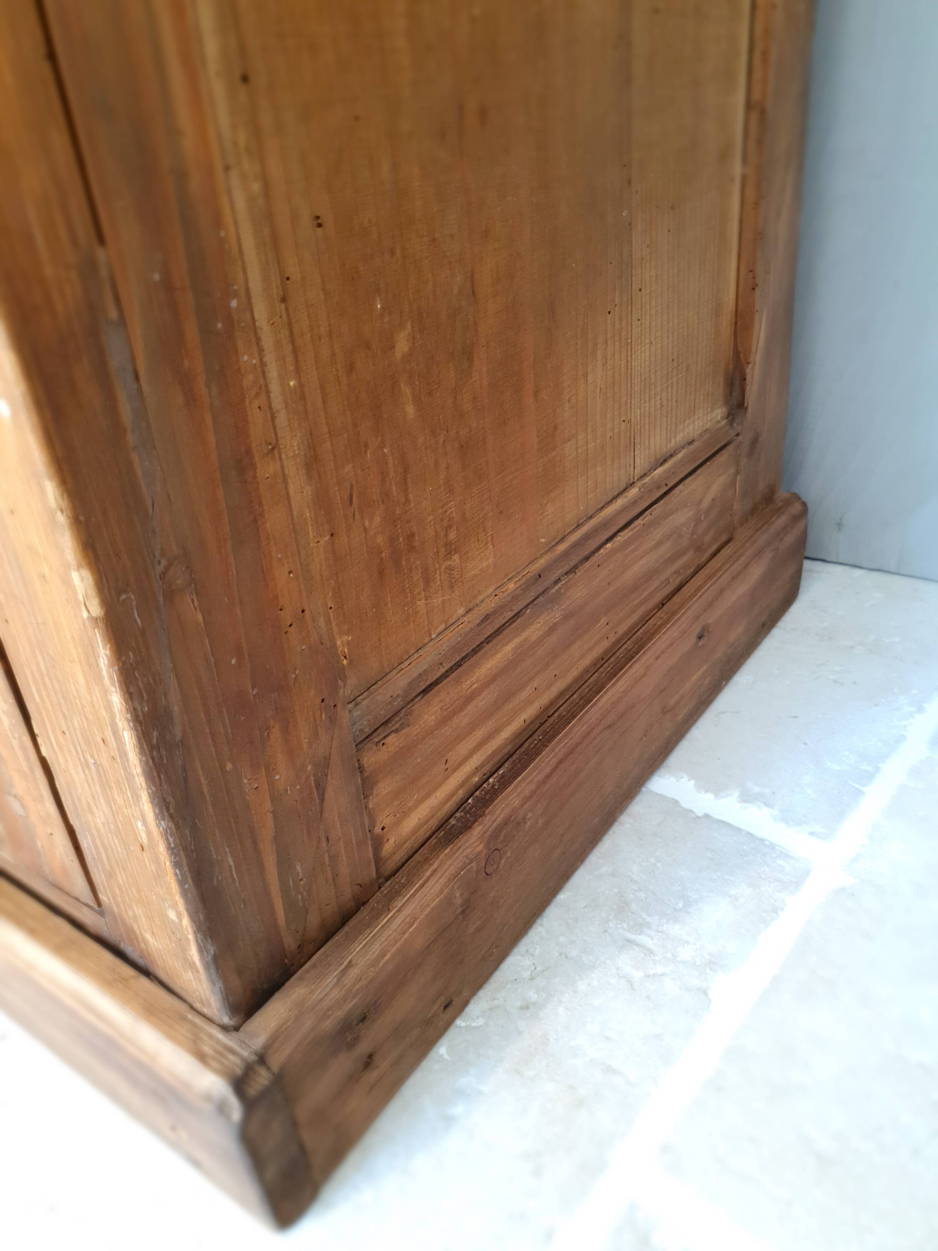 Parisian wardrobe in raw wood