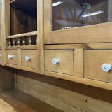 Cabinet 2 bodies in fir from eastern europe, work of the 1970s