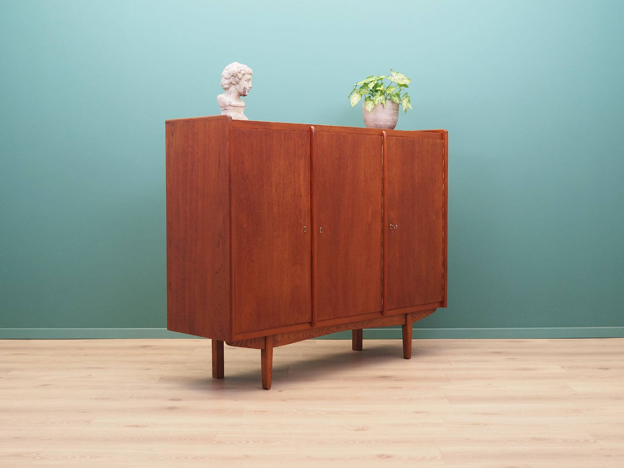 Teak highboard, Danish design, 1960s, production: Denmark