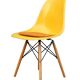 2 Yellow DSW Chairs by Charles and Ray Eames for Herman Miller
