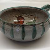 Ceramic fondue pot by Daniel Étienne in Vallauris