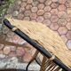 Vintage rattan wall coat rack