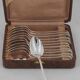 Christofle Rubans, 12 teaspoons, coffee, dessert, 14.5 cm, excellent condition.