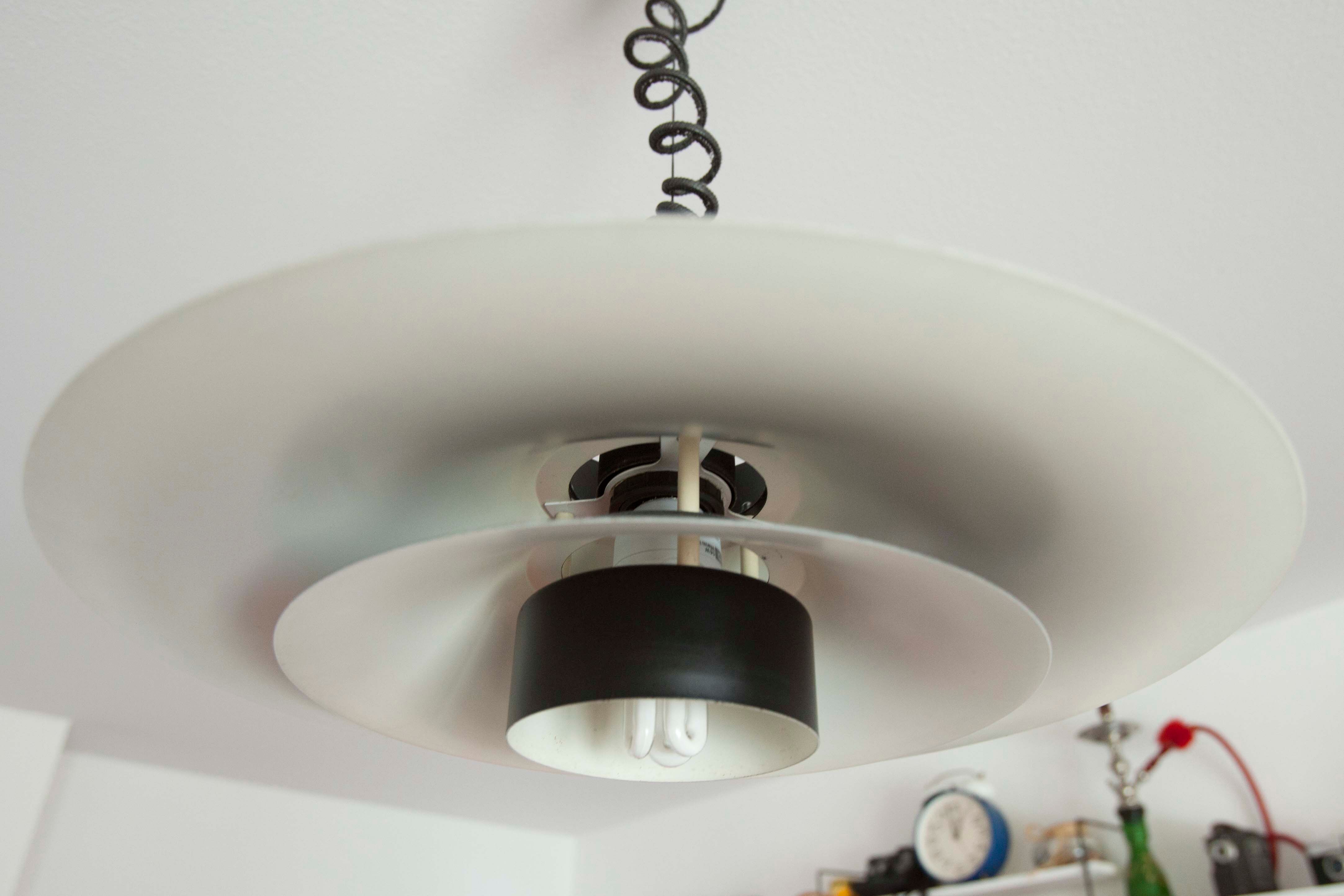 Suspension Danish 1960 black and white