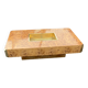 "Alveo" coffee table in wood burl and brass, Willy Rizzo – 1970