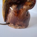 Zoomorphic ceramic lamp