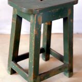 Old Burmese teak workshop stool