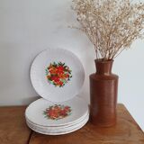 6 Arcopal dessert plates