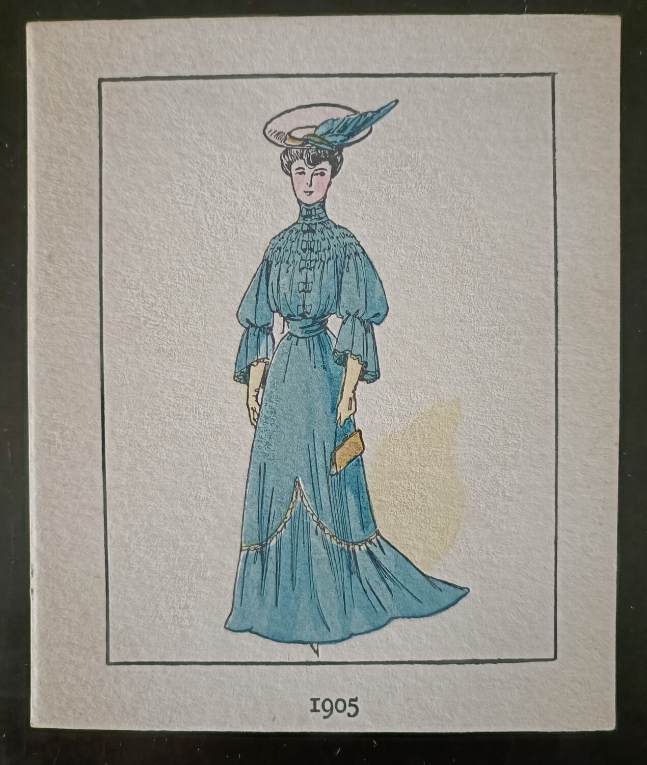 Colorful stencil Art Deco fashion