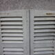 Pair of old shutter louvers