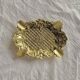 Neo-Baroque brass ashtray stamped DL number 6 registered