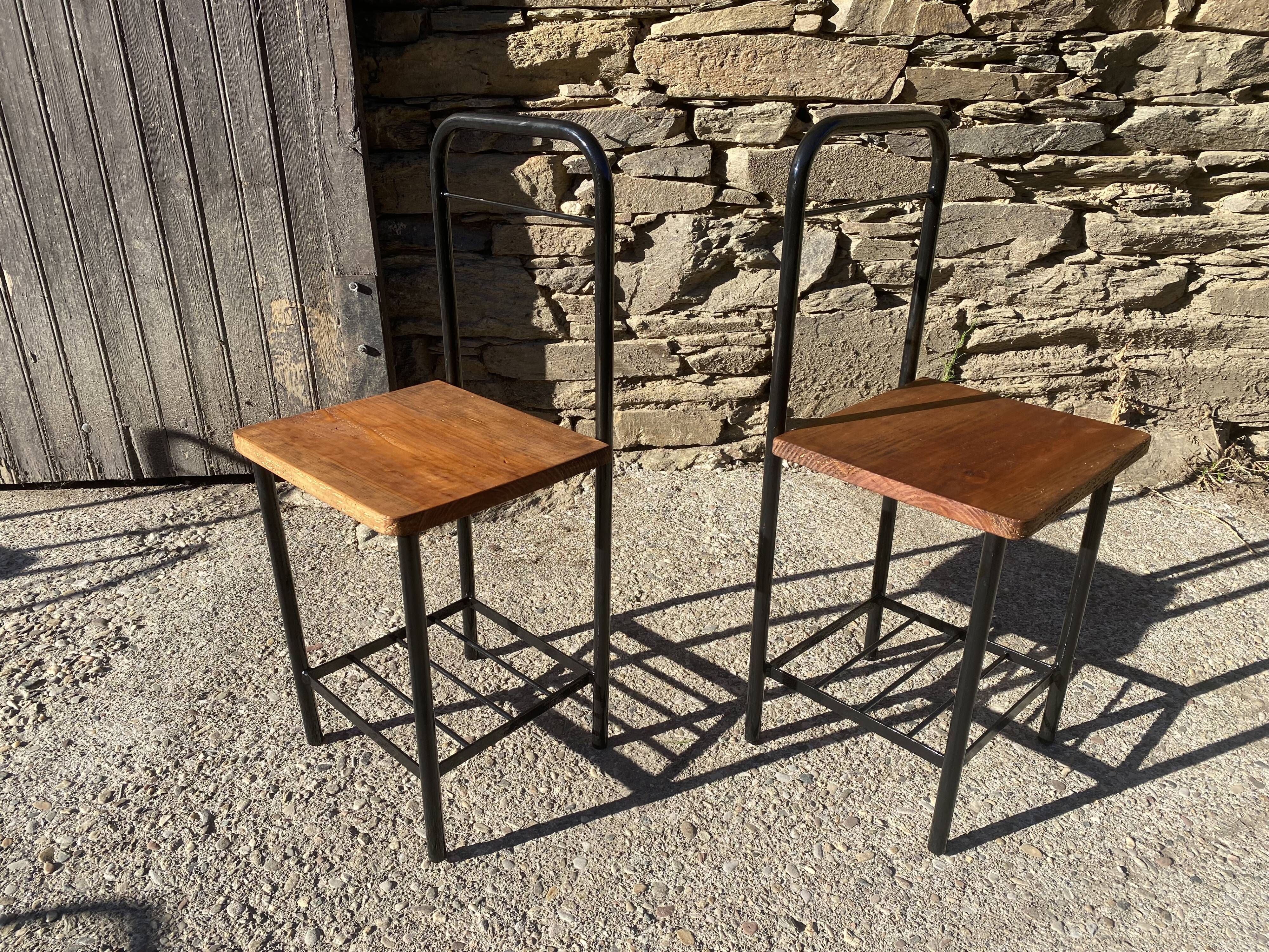 Pair of bedside tables of internant years 50-60