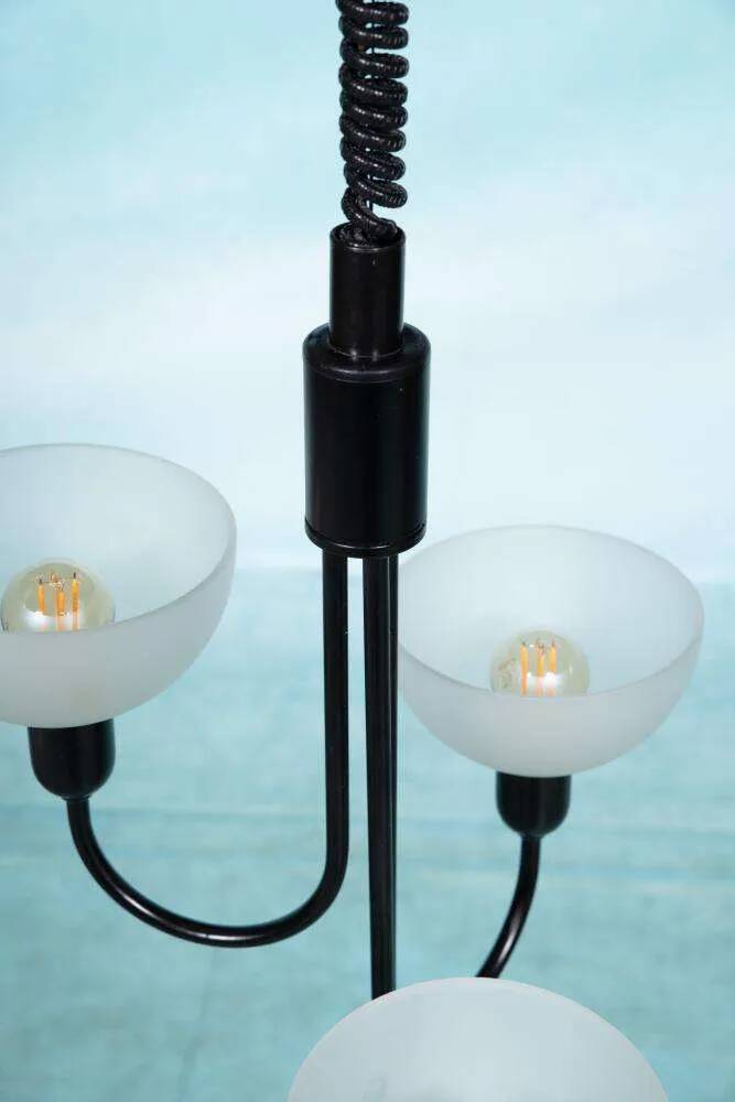 Suspension style Memphis 1960s, adjustable vintage lamp.