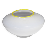 SMALL WHITE GLASS VASE, 1960s