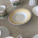 Service à café Lalique Modèle Perles Porcelaine de Limoges