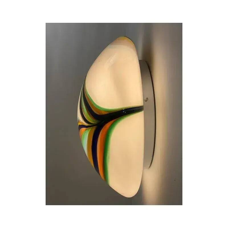 White Murano Glass Wall Lights by Simoeng – Set of Two