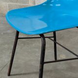 Blue fiber chair by Miroslav Navratil for Vertex 1960