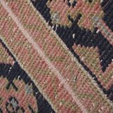 Vintage Turkish Oushak Handwoven Rug 48x297 cm