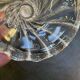 Baccarat crystal lantern with engraved foliage decoration.