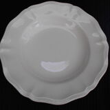Set of 3 ivory soup plates SARREGUEMINES