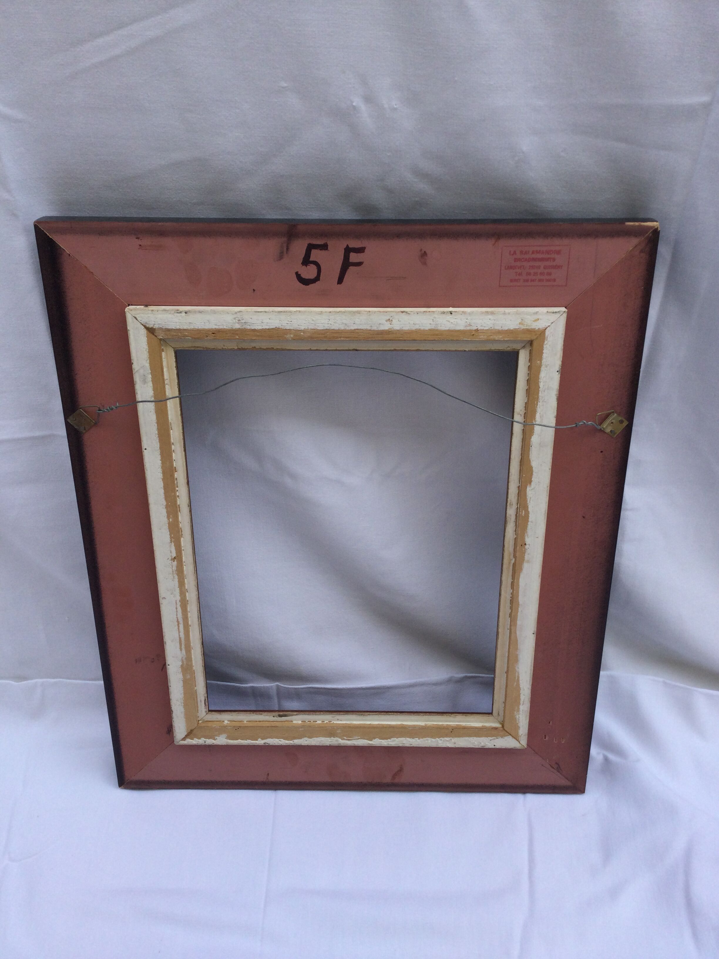 Black and brown wooden frame