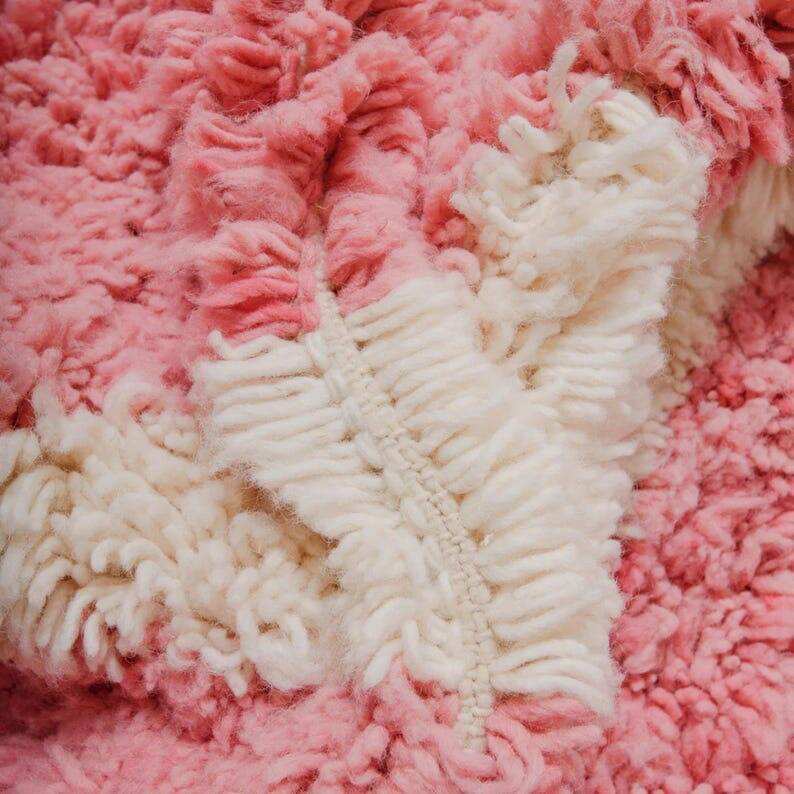 Beni Ouraine wool rug, size 250 x 250 cm