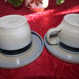 Duo of 2 Large Arnon Sandstone Cups