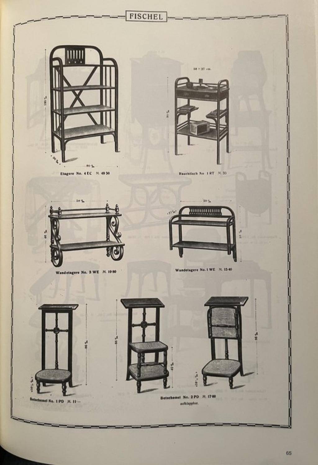 Vienna Secession shelf attributed to Koloman Moser and Otto Wagner executed by Fischel.