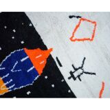 Colorful Berber carpet 303x196cm