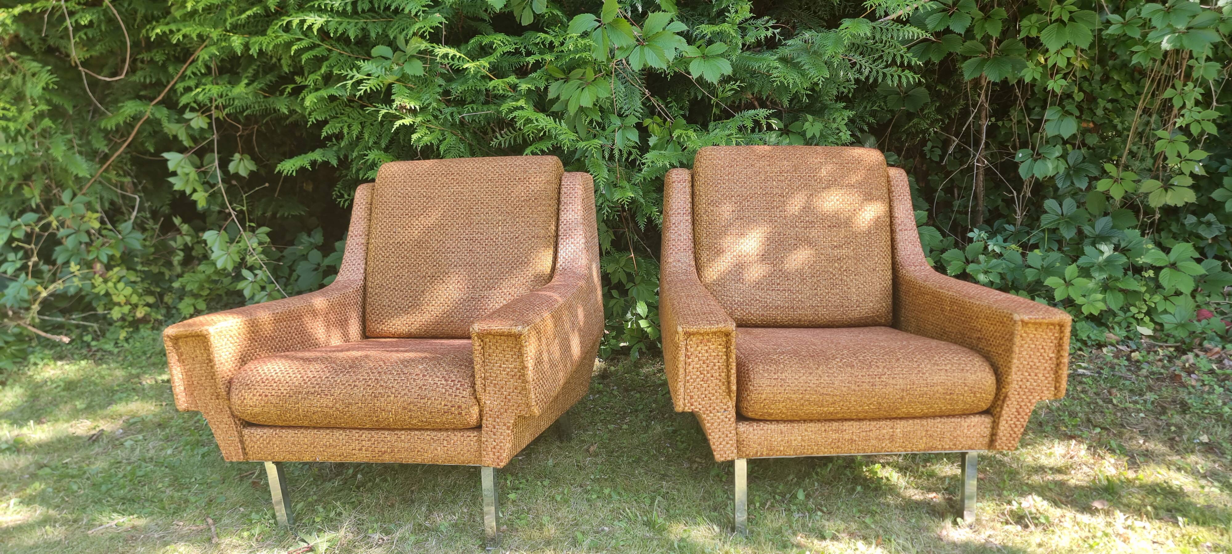 Pair of 1950s armchairs