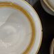 UM Limoges table service, Art Deco gold thread porcelain 80 pieces