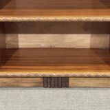 1950s English mahogany bookcase shelf