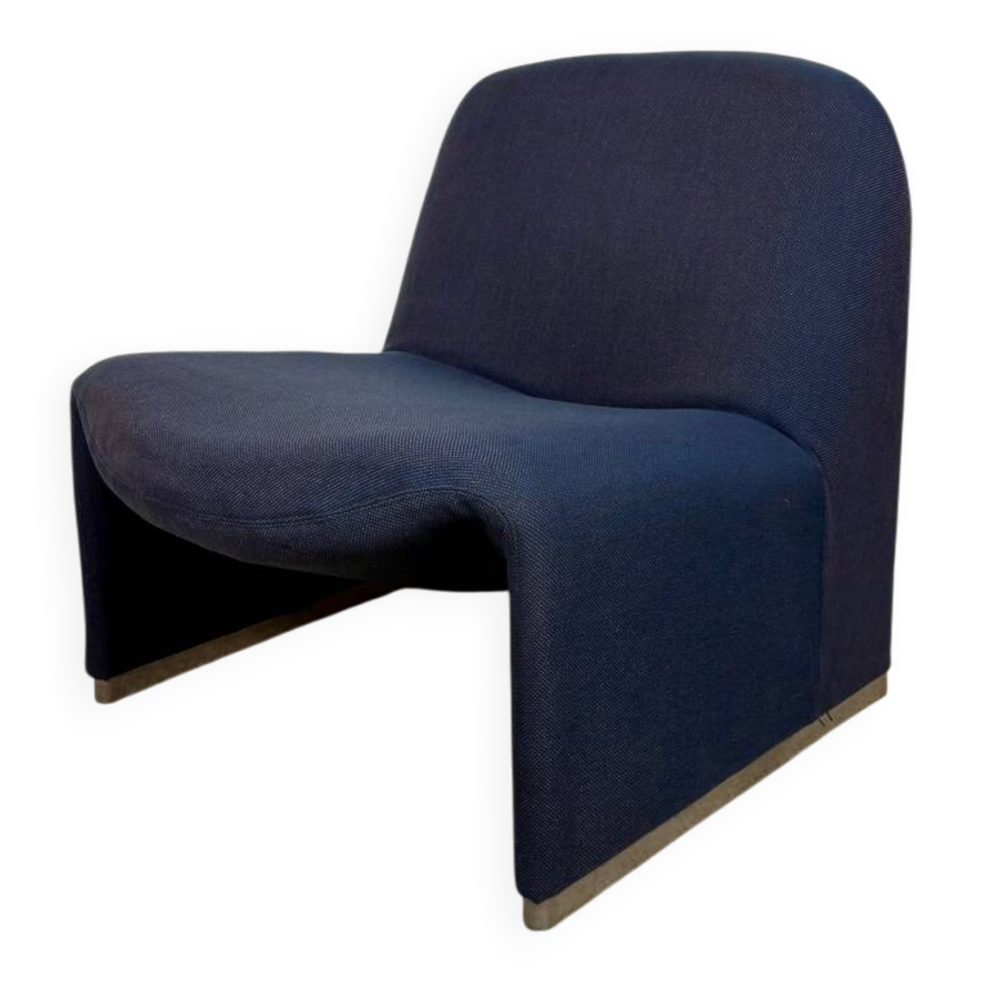 Alky armchair in blue fabric by Giancarlo Piretti for Anonima Castelli
