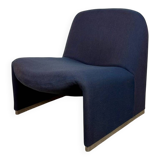 Alky armchair in blue fabric by Giancarlo Piretti for Anonima Castelli