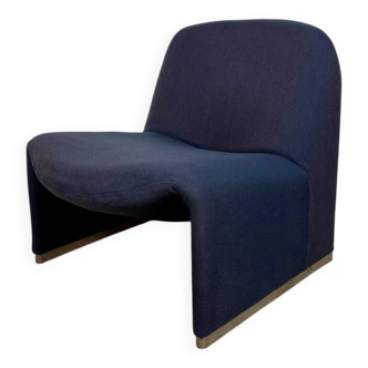 Fauteuil Alky en tissu bleu par Giancarlo Piretti pour Anonima Castelli