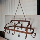 pig holder, wrought iron hook support