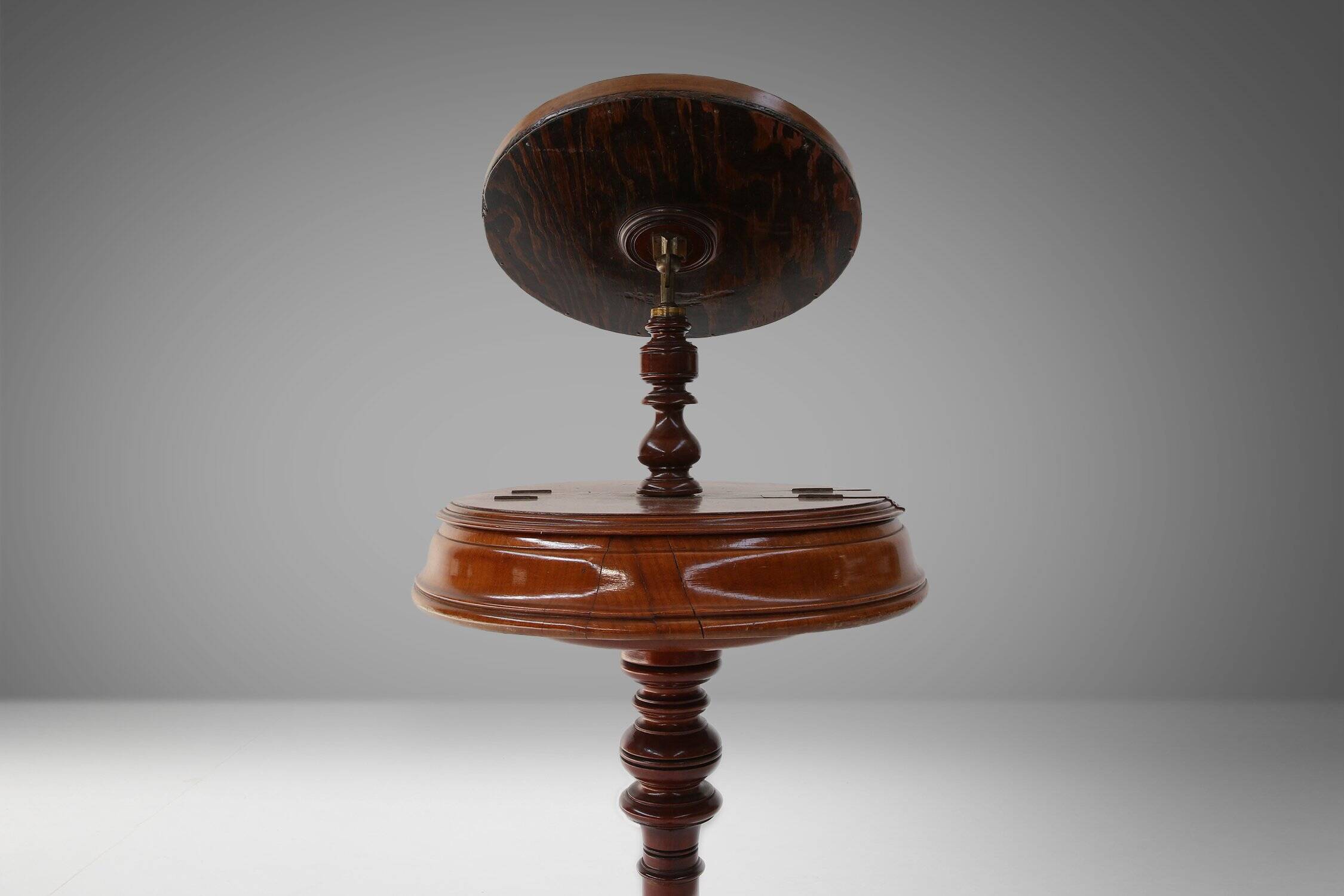 Romantic Make‑Up Mirror with Side Storage, France 1850s