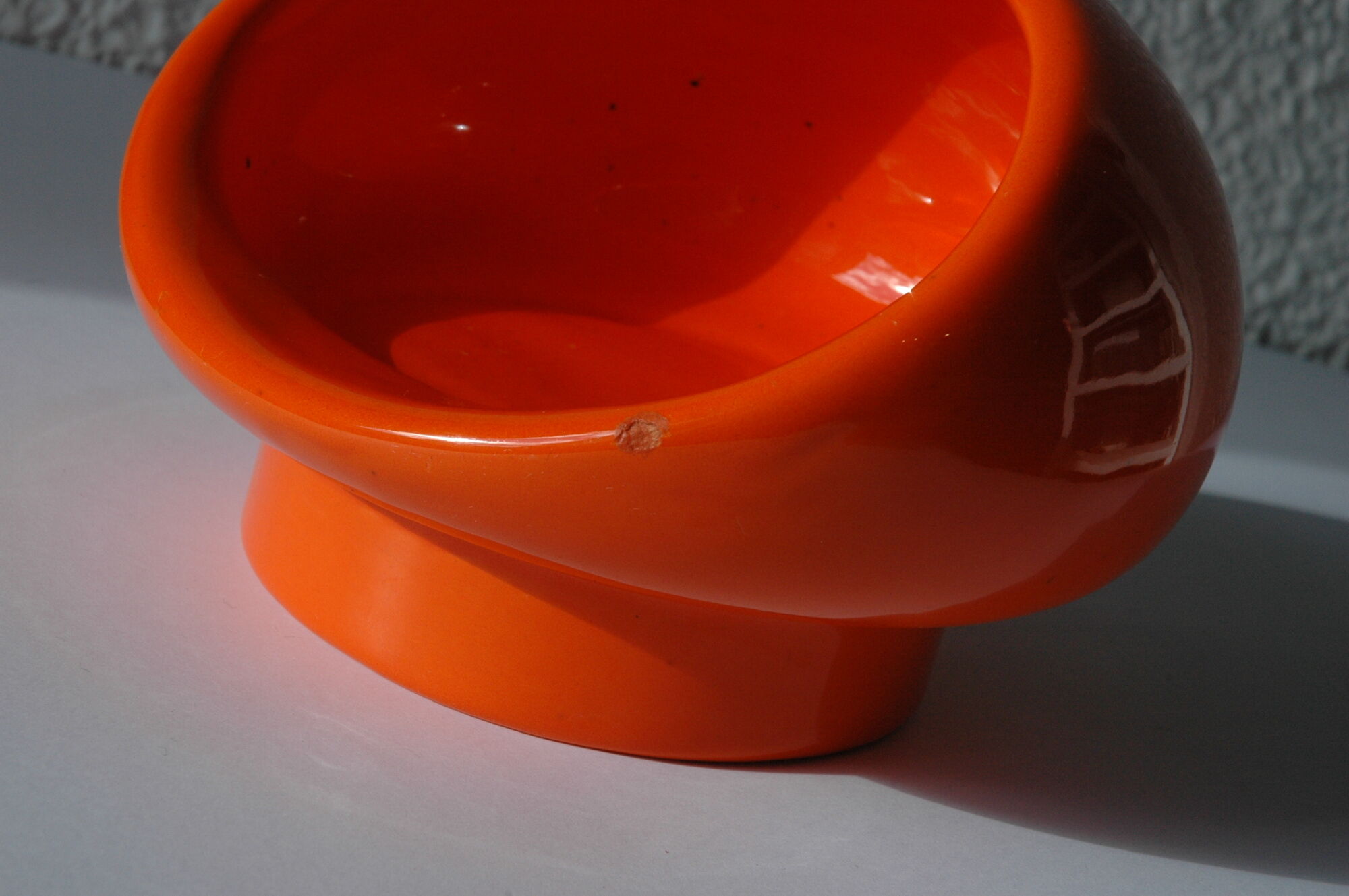 Vacuum-Pocket ceramic Orange Vintage Italian Design